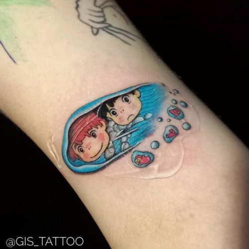 Explore Top 20 Ponyo Tattoo Designs – Embrace Studio Ghibli Magic in