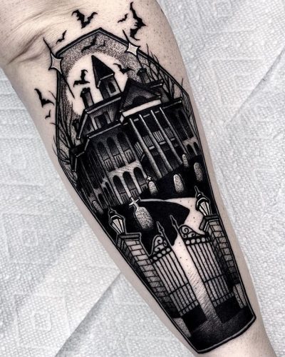 Unique 18 Haunted Mansion Tattoo Inspirations : Disney Designs & Ghostly Art