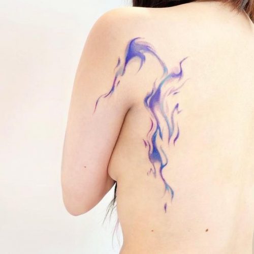 33 Bold Color Tattoo Ideas