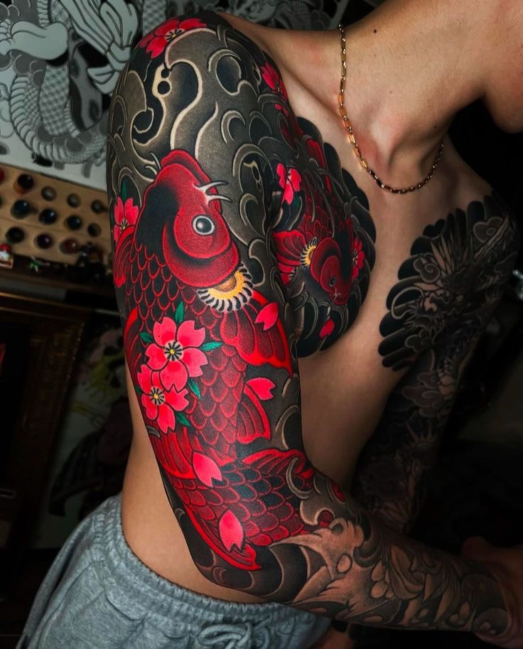 Japanese Tattoo 30 Ideas : Stunning Art Traditional Designs With Dragons, Sleeve Ideas for Men and Women