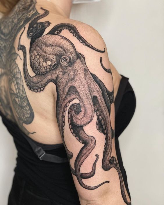 27 Octopus Tattoo Ideas for Men & Women Realistic, Sleeve, Leg, Shoulder & Tiny Octopus Designs