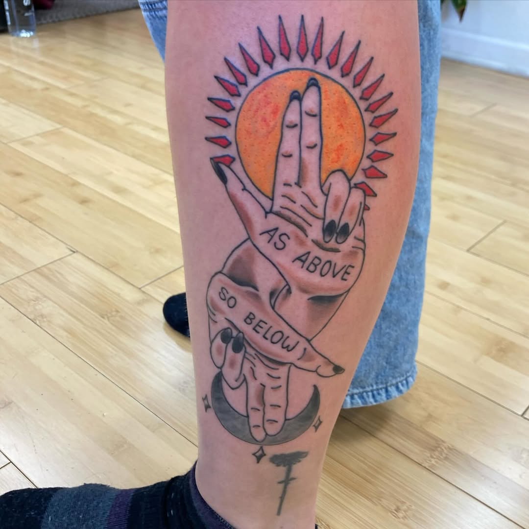 29 As Above, So Below Tattoo Ideas: Striking Ways To Wear A Classic Hermetic Motto