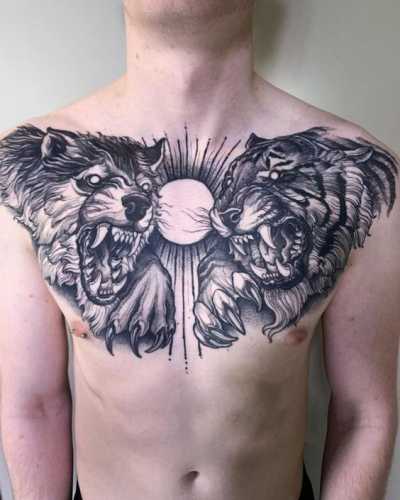 27 Chest Tiger Tattoo Ideas