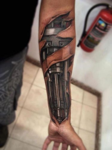 Explore 20 Unique Robot Tattoo Ideas for : From Futuristic Samurai to Colorful Mechanical Art