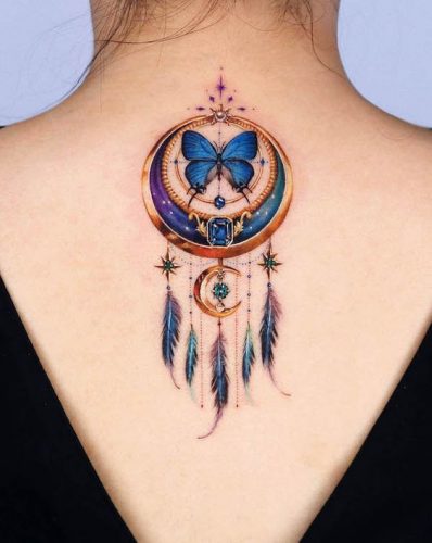 Explore 18 Unique Dreamcatcher Tattoo Designs for  &#8211; Symbolism &#038; Artistic Beauty