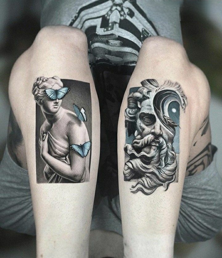 Poseidon Tattoo 26 Ideas : Powerful Greek Mythology Designs for Men Featuring Sleeve
