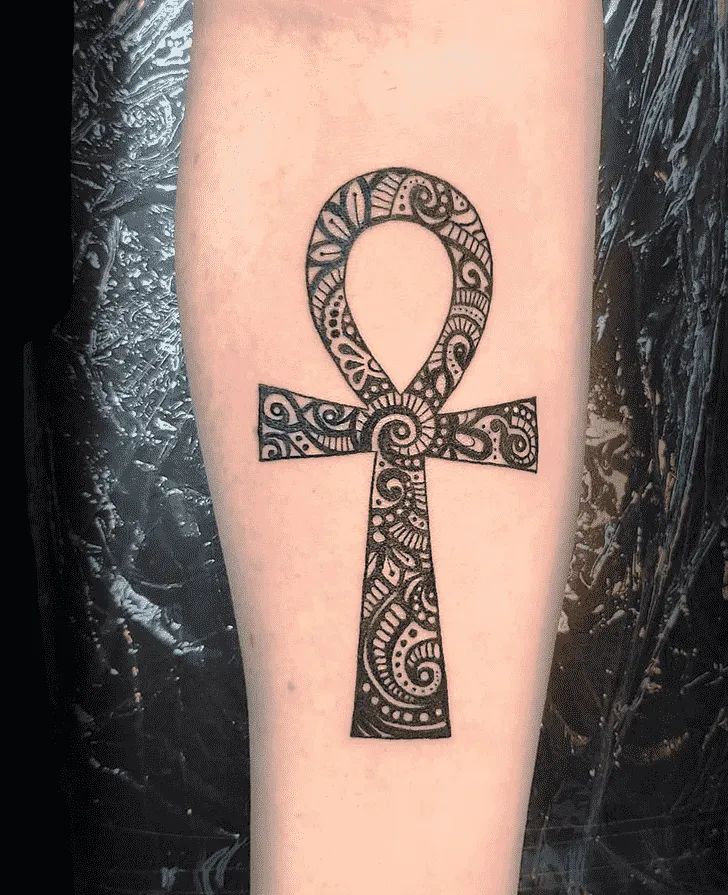 27 Ankh Tattoo Ideas with Eye of Horus, Spine, Chest, Minimalist Symbolic Ink