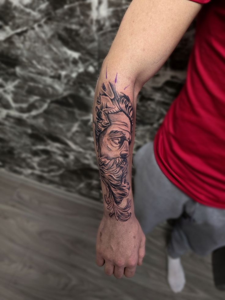 26 Zeus Tattoo Ideas for Sleeve, Forearm, and Full Back Designs with Greek Gods Mythology