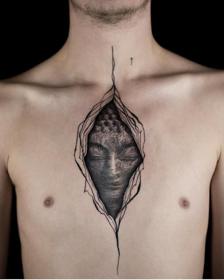29 Ideas Sternum Tattoo : A Guide to Bold, Feminine & Unique Designs