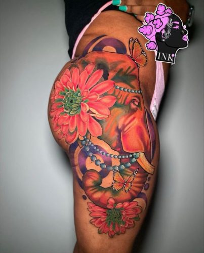 25 Colorful Tattoo Ideas for Dark Skin Tones