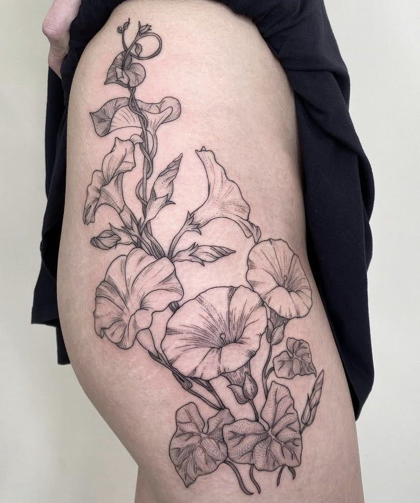 29 Morning Glory Tattoo Ideas: Elegant Vines, Quiet Symbolism, and Wearable Color