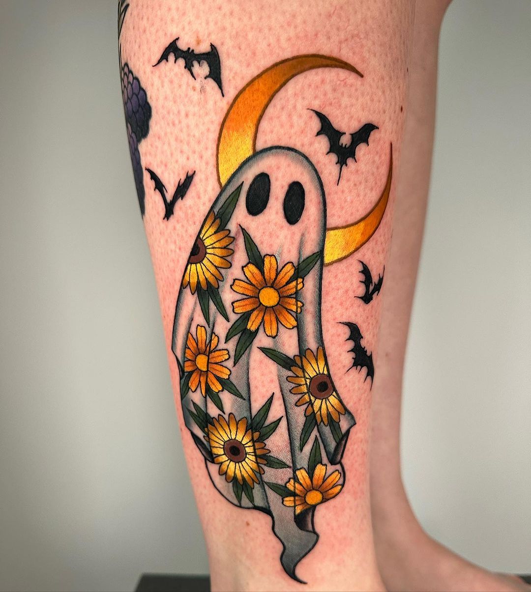 Fall Tattoo 26 Ideas for Women and Men Sleeve Art, Fine Line and Halloween Ink