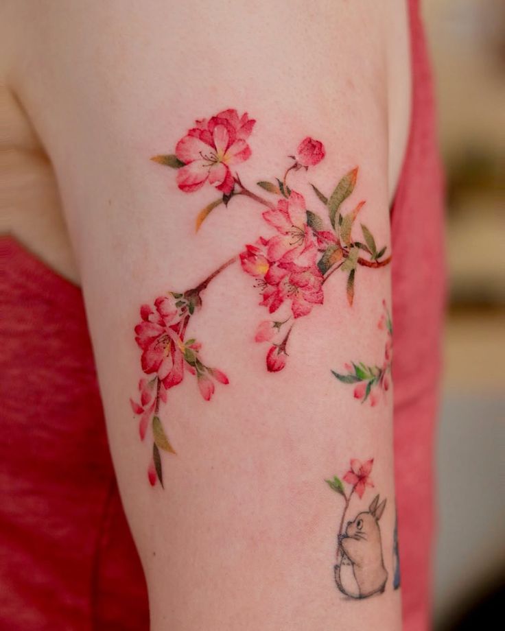 30 Stunning Cherry Blossom Tattoo Ideas for : Designs for Men and Women