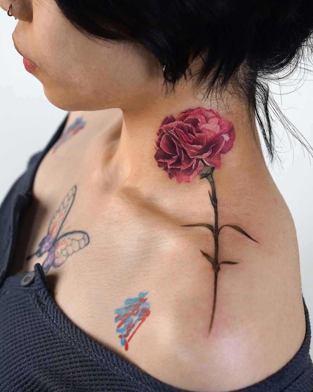 26 January Birth Flower Tattoo Ideas: Stunning Carnation and Snowdrop Designs