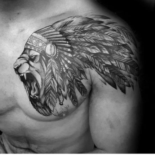 21 Shoulder Lion Tattoo: Showcase Power and Beauty