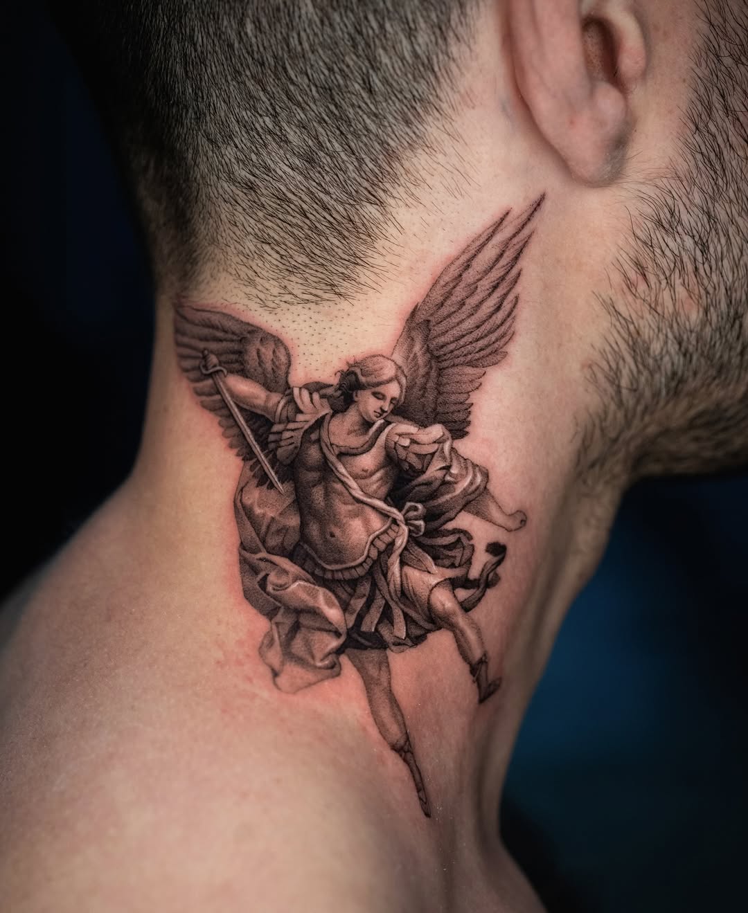 28 Archangel Michael Tattoo Designs for Men and Women   Realism, Sleeve, and Geometric Ideas