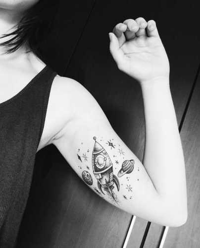 27 Astronaut Tattoo Ideas