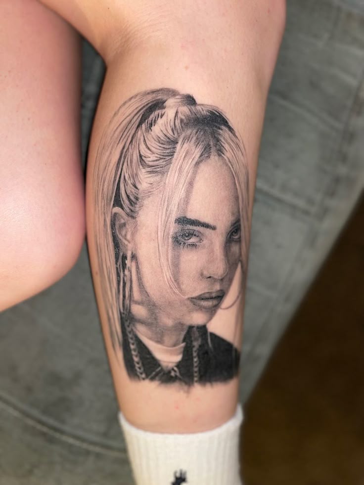 30 Billie Eilish Tattoo Ideas : Portraits, Song Lyrics & More Unique Fan-Inspired Ink