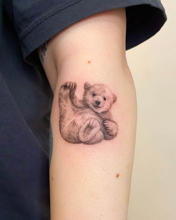 30 Bear Tattoo Ideas : Grizzly, Polar, Teddy & Realistic Bear Tattoos for Men and Women