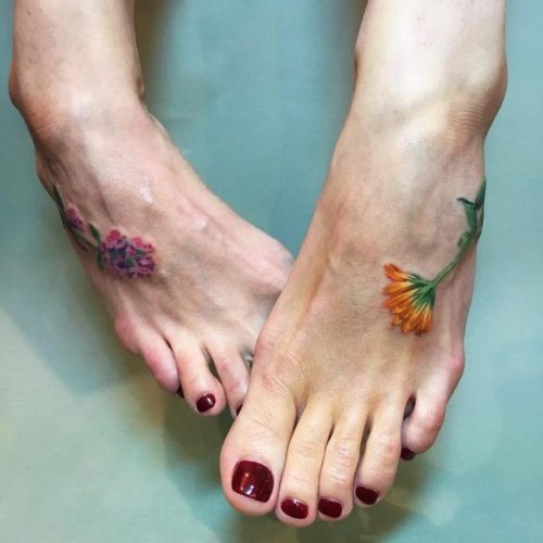 18 Unique Flower Ankle Tattoo Ideas: Stunning Designs for Nature Lovers