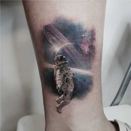 27 Astronaut Tattoo Ideas