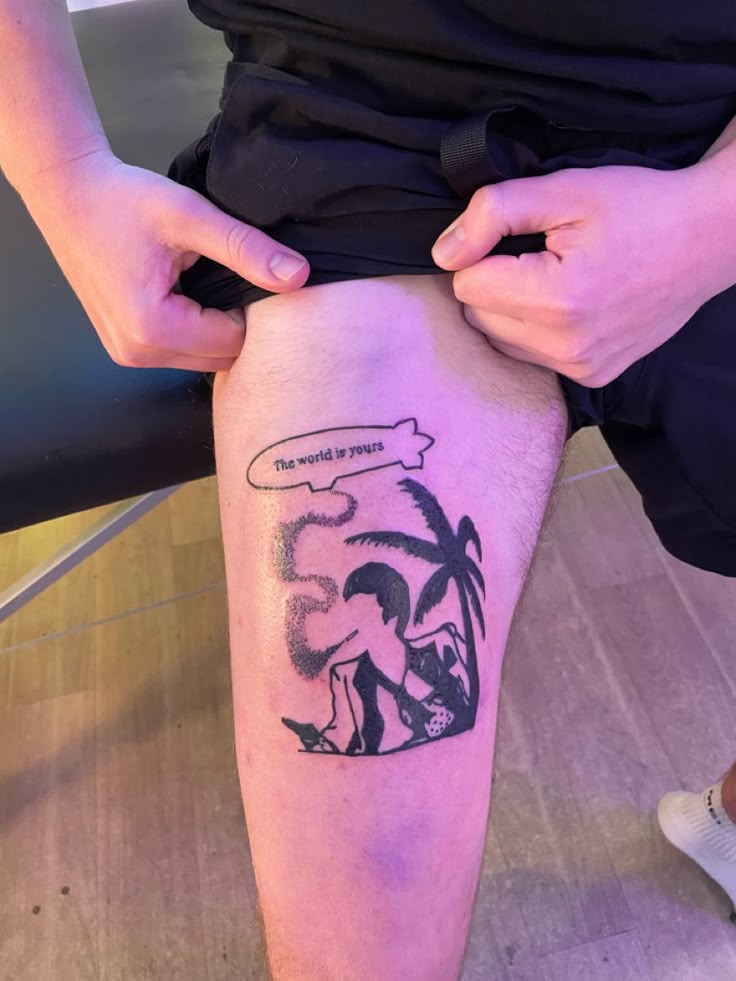 25 The World Is Yours Tattoo Ideas : Scarface Designs, Forearm, Leg & Women Tattoos