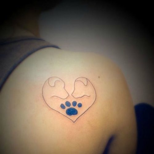 18 Minimalist Dog Tattoo Ideas