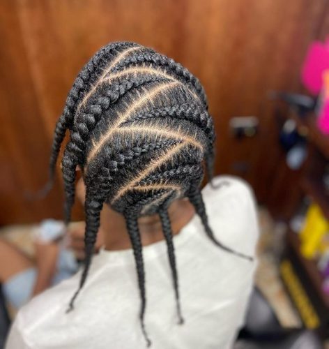 Top 19 Zig Zag Cornrows for Men in : Unleash Your Style with Bold & Intricate Braid