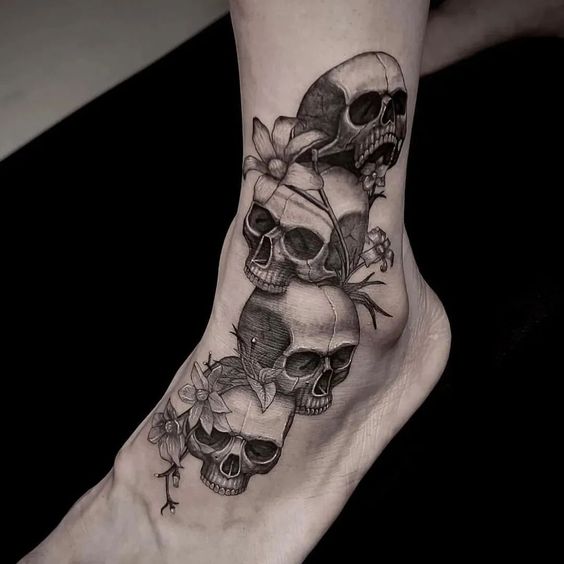Explore 18 Realistic Skull Tattoos for Men & Women – Top Design Ideas & Stencil Art