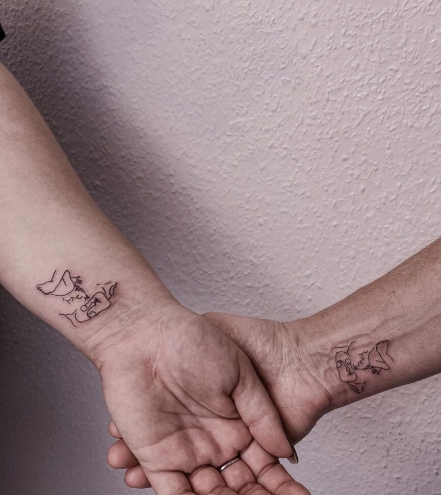 25 Small Mother-Daughter Tattoo Ideas for : Meaningful and Matching Designs