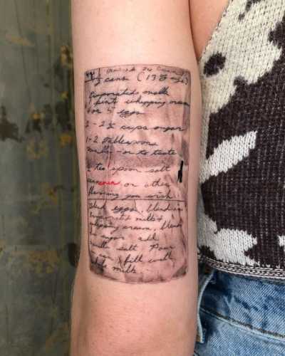 27 Handwriting Tattoo Ideas