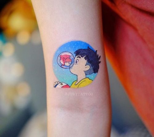 Explore Top 20 Ponyo Tattoo Designs – Embrace Studio Ghibli Magic in
