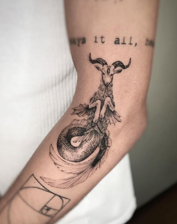 26 Capricorn Tattoo Ideas That Blend Zodiac Symbolism With Unique Designs