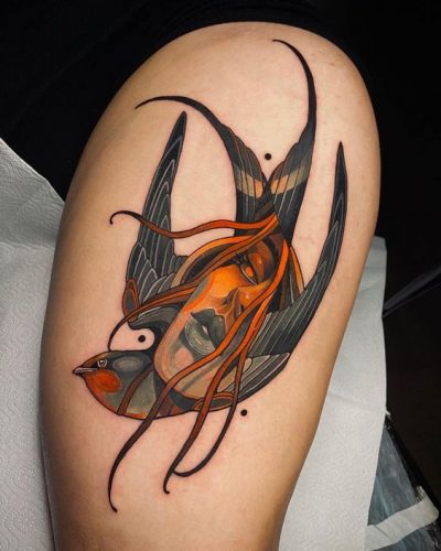 Swallow Tattoos : Discover 20 Unique and Symbolic Designs for Men and Women