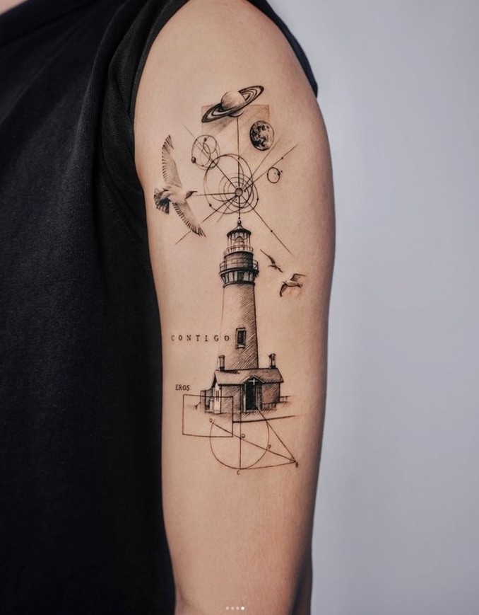 Check Out 29 Cool Lighthouse Tattoo Ideas for