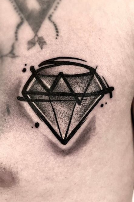 30 Diamond Tattoo Ideas for Men and Women With Meaningful Designs
