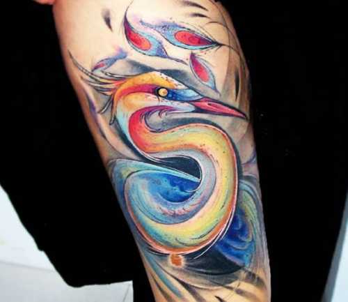 21 Heron Tattoo Ideas