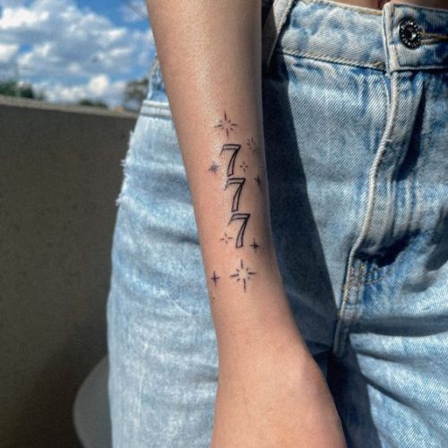 Celestial Sequences: 19 Angel Number Tattoo Ideas for