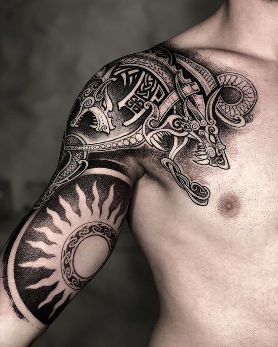 Explore the Best 20 Celtic Warrior Tattoos for : Designs for Men & Women | Stencil Ideas for Strength