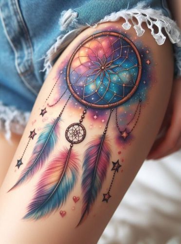 Explore 18 Unique Dreamcatcher Tattoo Designs for  &#8211; Symbolism &#038; Artistic Beauty