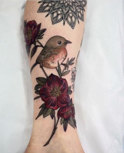 33 Bold Color Tattoo Ideas