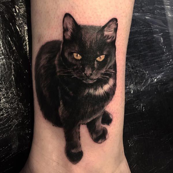 27 Black Cat Tattoo Ideas Realistic, Minimalist, Traditional & Witchy Designs