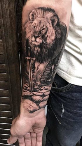 17 Lion Tattoo on Arm: Symbolize Courage and Power