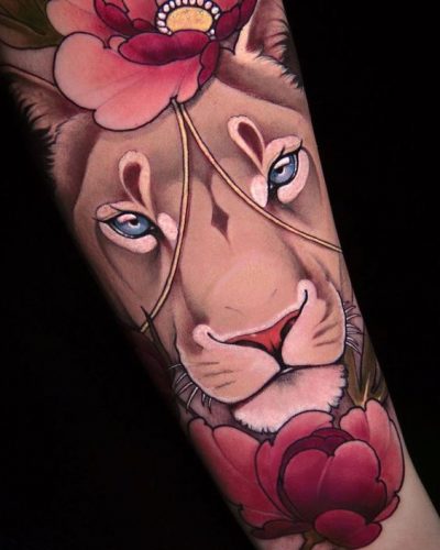 Lion Tattoo for Women: 20 Graceful and Empowering Designs