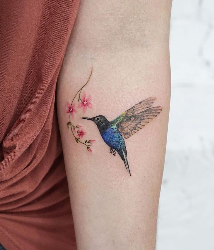 27 Stunning Hummingbird Tattoo Ideas for : Realistic, Minimalist, Geometric & Colorful Designs