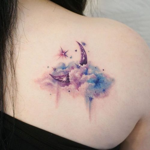 The Art of Cloud Tattoos: 22 Heavenly Designs for