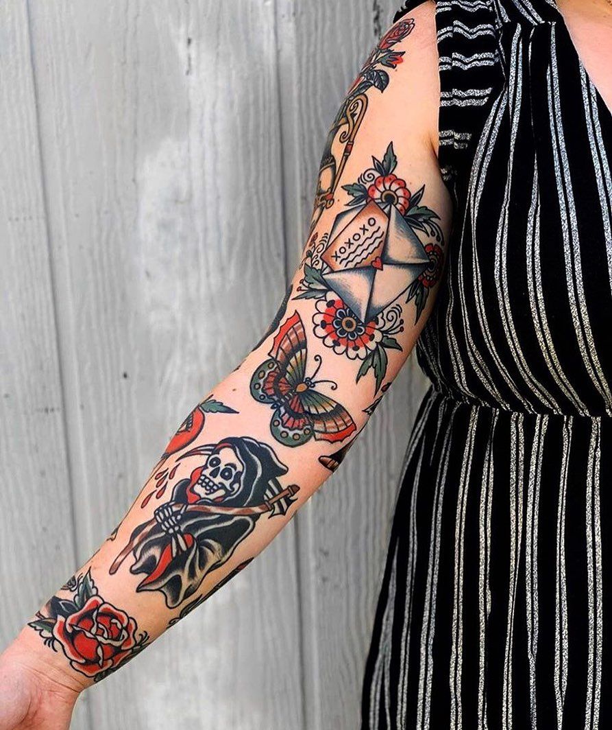 30 Old School Tattoo Ideas: Bold Traditional Sleeve Designs for Men and Women