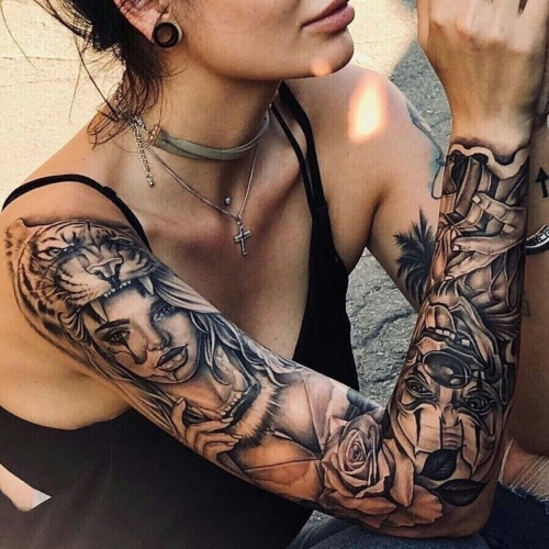 22 Creative Sleeve Tattoo Ideas for Women
