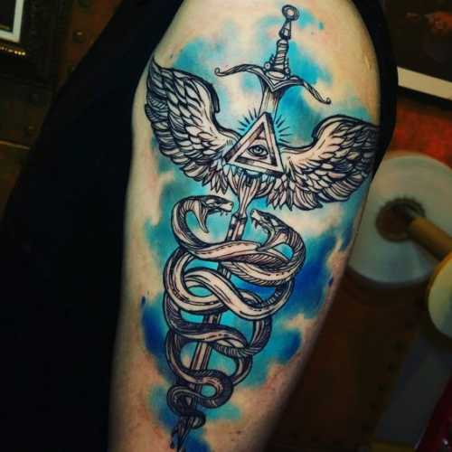 27 Caduceus Tattoo Ideas