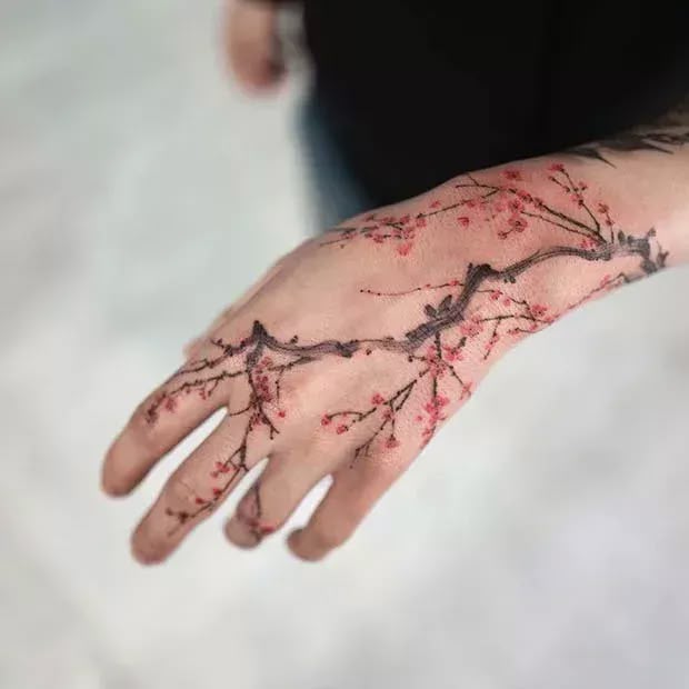 30 Stunning Cherry Blossom Tattoo Ideas for : Designs for Men and Women